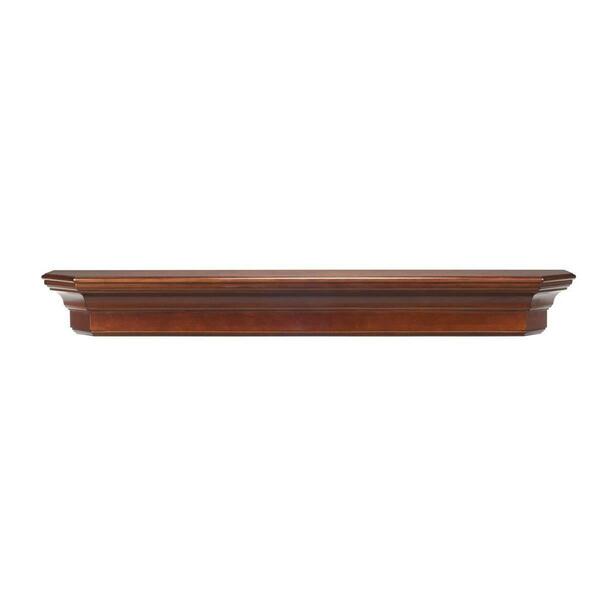 Pearl Mantels 72 In. The Lindon Shelf Or Mantel Shelf Finish, Cherry Distressed 490-72-70